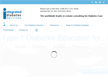 Tablet Screenshot of integrateddiabetes.com